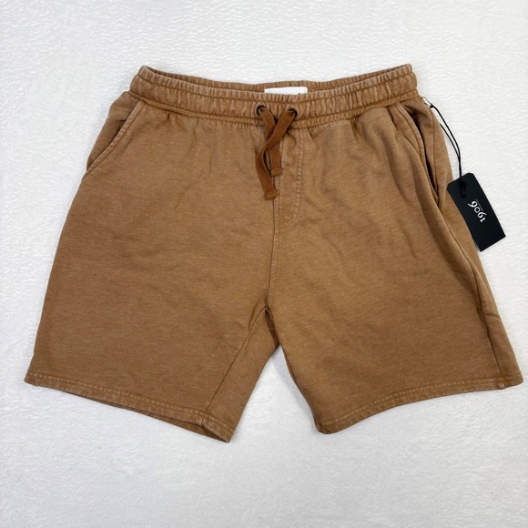 1906 Collective XL Menswear Shorts Tan Brown Casual Sweat Shorts NWT 8" Inseam - Picture 1 of 9